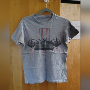 Atari 2600 Outline Logo Grey T-Shirt